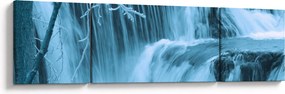 Obraz - lodowe wodospady (170x50 cm)