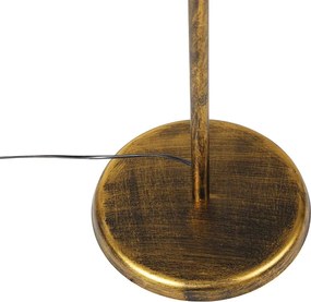 Lampa podłogowa w stylu vintage antyczne złoto 29 cm bez klosza - Linden