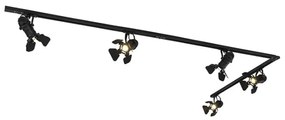 System oświetleniowy szynowy z 5 reflektorami czarny - Movie