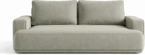 Sofa z Funkcją Spania CAMELIA Szara Boucle Nowoczesna