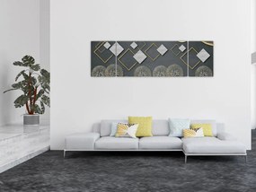 Obraz abstrakcji (170x50 cm)
