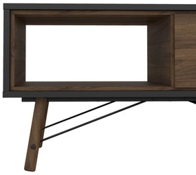 Ciemnobrązowy stolik 48x102 cm Ry – Tvilum