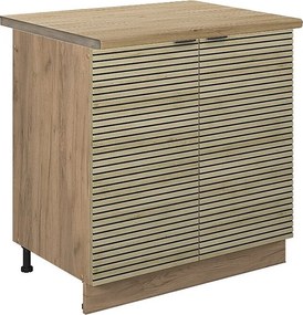 Szafka pod zlew panel dębowy 80x60x82 fame-line