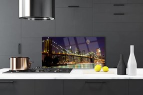 Dekor Szklany do Kuchni Perspektywa Nowoczesnego Mostu