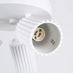 Plafon trzypunktowy KARBON 3P biały okrągły SOLLUX  LIGHTING