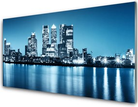 Panel Szklany Sylwetka Miejskich Wieżowców