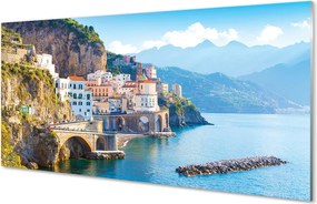 Panel nad Blat Kuchenny Kolorowe Budynki na Wybrzeżu Włoch