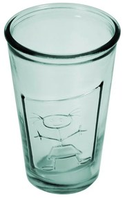 Zielona szklanka ze szkła z recyklingu Ego Dekor Dziewczynka