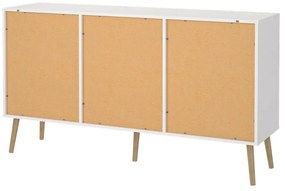 Biała niska komoda 149x82 cm Bodo – Tvilum