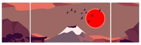 Obraz - Ilustracja góry Fuji (170x50 cm)