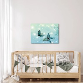 Obraz - Niebieskie motyle (70x50 cm)