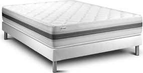 lózka z materacem VITALMEMO BACK 150 x 190 cm Rama lózka Bialy