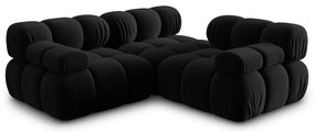 Czarna aksamitna sofa 282 cm Bellis – Micadoni Home
