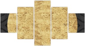 Obraz - Złota struktura N⁰2 (125x70 cm)