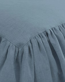 Narzuta na łóżko 160 x 210 cm frilly grey-blue