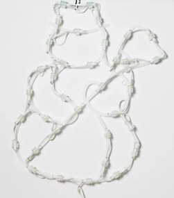 Świąteczna dekoracja LED w oknie - Bałwan - 40 cm