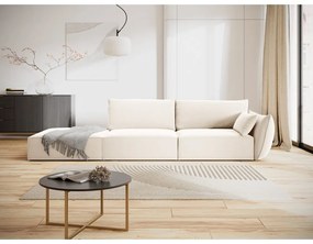 Beżowa aksamitna sofa prawostronna 264 cm Vanda – Mazzini Sofas
