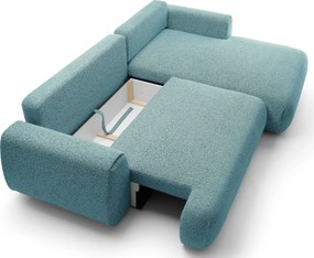 Szaroniebieski narożnik w stylu nowoczesnym T6-M07