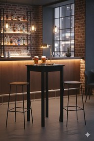 Nowoczesny, czarny stolik barowy F5-C86