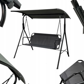 Huśtawka do ogrodu Paloma MAS-4006, wolnostojąca, kolor szary