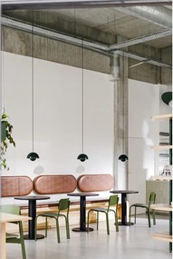 Okrągły stół z blatem w dekorze dębu ø 80 cm Sool – noo.ma