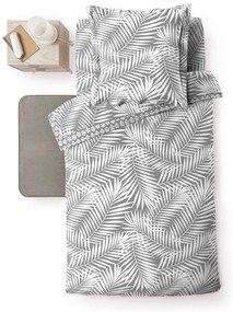 Szara bawełniana poszwa na kołdrę jednoosobowa 140x200 cm Botania – douceur d'intérieur