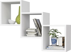 Półka AKORD STAR Biała 78 cm kolor Biały mat 3 półki 78x20x55 cm