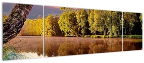 Obraz - Za rzeką (170x50 cm)
