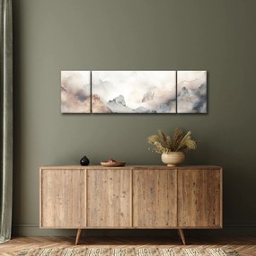 Obraz - Górska abstrakcja z teksturą marmuru (170x50 cm)