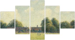 Obraz - Camille Pissarro, Hampton Court Green, reprodukcje (125x70 cm)