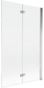 Mexen Mist parawan nawannowy 2-skrzydłowy prawy 110 x 150 cm, transparent, chrom - 8A9-110-002-01-00-P