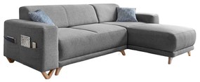 Szary rozkładany/ze schowkiem narożnik Classy Sophie – Miuform