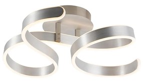 Designerska lampa sufitowa ze stali z 3-stopniowym ściemnianiem LED - FrankDesignerski Oswietlenie wewnetrzne