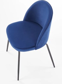 Tapicerowane krzesło do jadalni z niskim oparciem K314