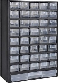 Szafka Narzędziowa z Plastiku z 41 Przeźroczystymi Szufladami