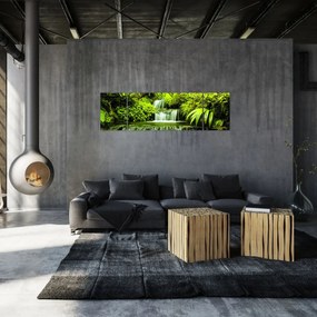 Obraz - Indonezyjskie wodospady (170x50 cm)