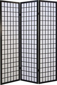 Przegroda pokojowa 175x132x2,2 cm czarna Shoji