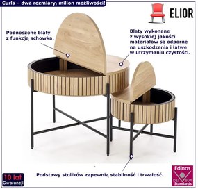 Zestaw nowoczesnych stolików kawowych - Bristox