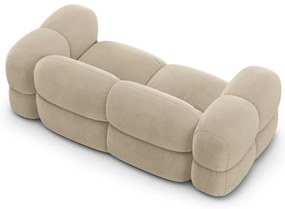 Beżowa aksamitna sofa 210 cm Loretto – Cosmopolitan Design