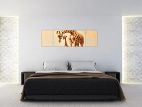 Obraz - Żyrafy (170x50 cm)