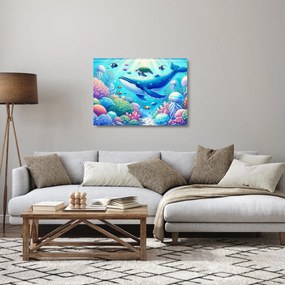 Obraz na szkle – Podwodny świat (70x50 cm)