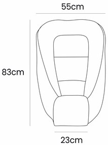 Biały kokon dla niemowląt 55x83 cm – Meowbaby