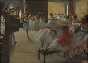 Obraz - Edgar Degas, The Dance Class, reprodukcje (70x50 cm)