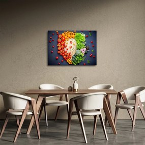 Obraz - Stół pełen warzyw (70x50 cm)