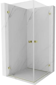 Mexen Lunar-B Duo kabina prysznicowa uchylna 95 x 95 cm, transparent, złota - 832-095L-095P-50-00