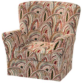 Pokrowiec na fotel Tomelilla wysoki z zakładkami