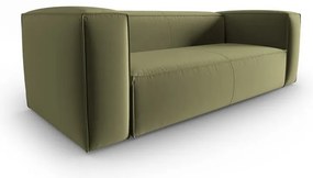 Zielona aksamitna sofa 200 cm Mackay – Cosmopolitan Design