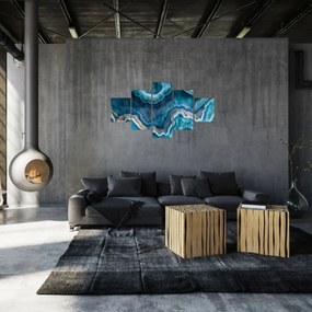 Obraz - Detal akwamarynu (125x70 cm)