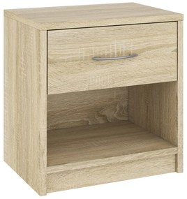 Szafka nocna BASIC 1 szuflada – Dąb Sonoma | 40x38x28 cm