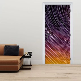 Fototapeta na drzwi - Rozmazane gwiazdy na niebie (95x205cm)